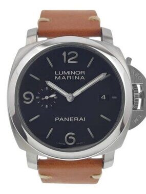 2010 Panerai Luminor Marina 1950 Steel Black Dial 44mm Automatic Watch PAM00312